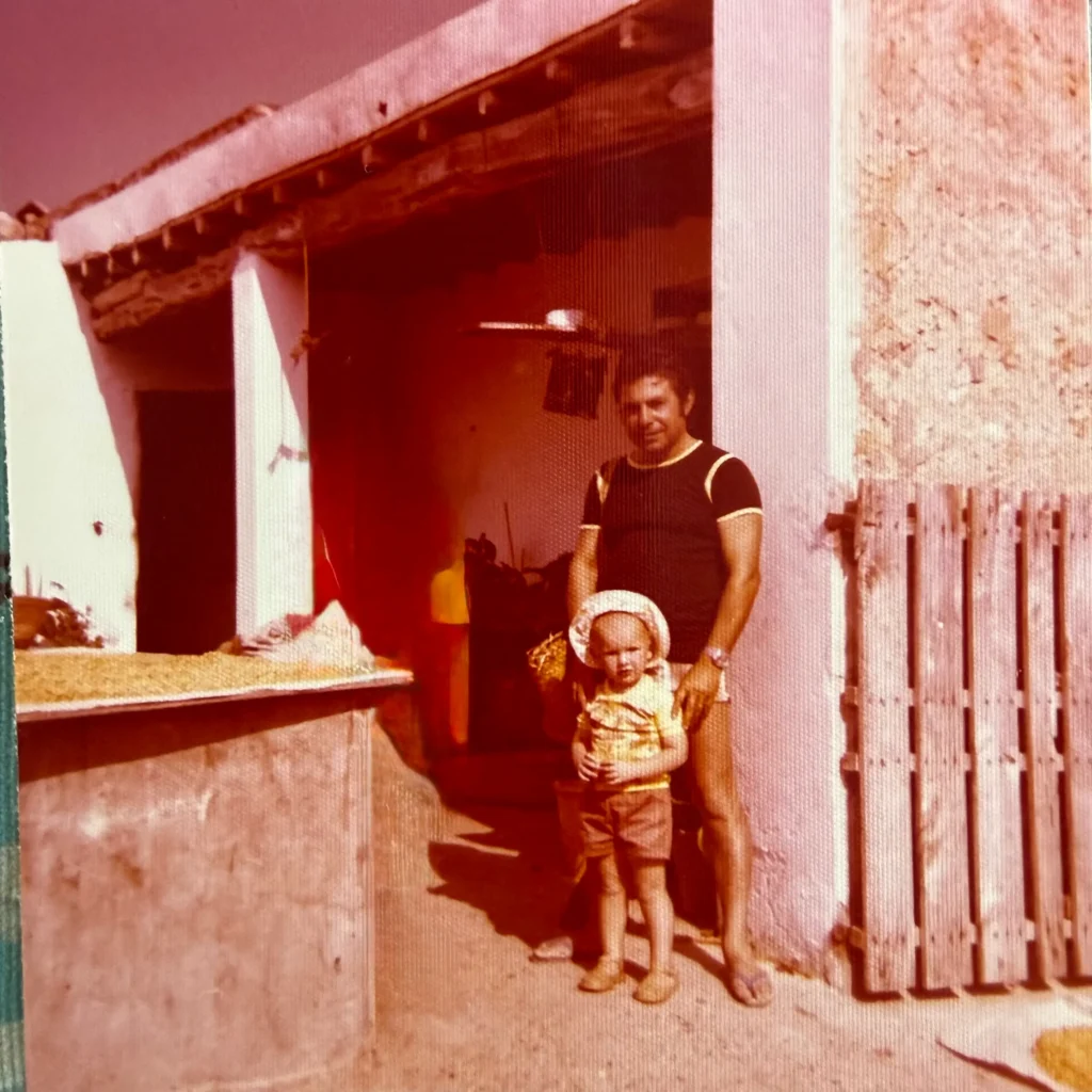 Vicente y su hija Lucy, familia de Sa Païssa den Botja